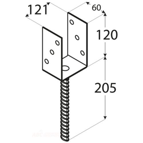 Планка PS7 120/325/120 (6) 12205