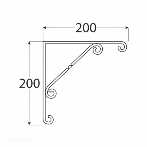 КОНЗОЛА WO 200 200/200 ЧЕРНА(10) 13282 КОНКУРЕНТ