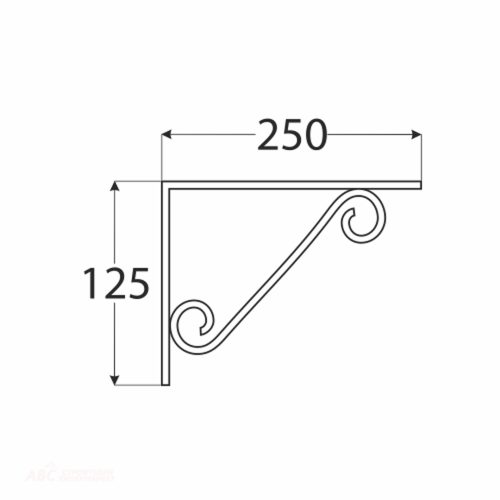 Конзола WOP 250/125 черна (10)13270