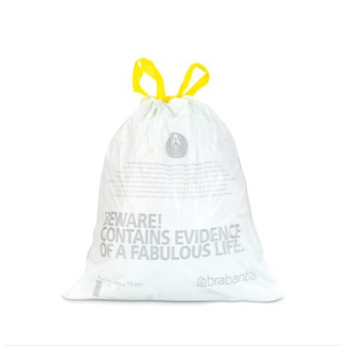 Торба за кош размер G, 23-30L, 20 броя, бели BRABANTIA