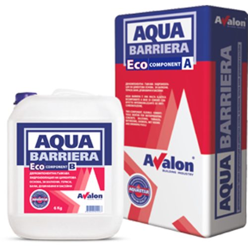 Двукомпонентна гъвкава хидроизолация Aqua Barriera Eco 32.5кг
