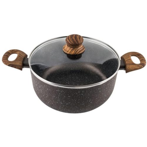 Brio Тенджера с Незалепващо Покритие Hard Rock  22см.