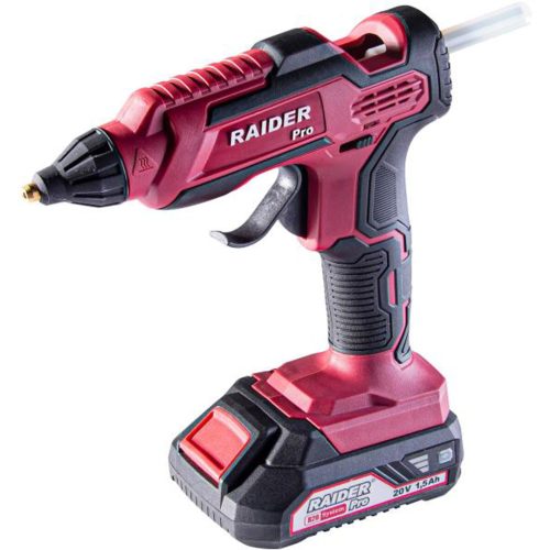 Пистолет Акумулаторен  за топло лепене Raider RDP-SGLG20 Solo от серията R20 System 20 V, 12 гр/мин., без батерия и зарядно