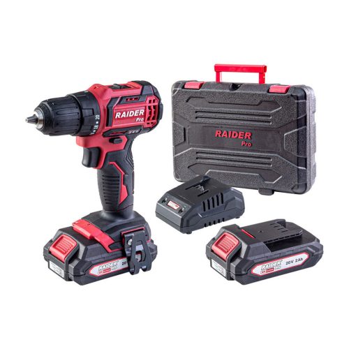 Винтоверт Акумулаторен Raider RD-CDL34, 12 V, 24 Nm, с 2 батерии, зарядно, аксесоари и куфар