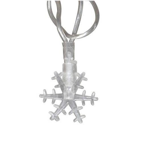 LED СВЕТЕЩИ СНЕЖИНКИ 5М 50 LED ТОПЛО БЕЛИ IP20 230V Linghtex 722AM0013028