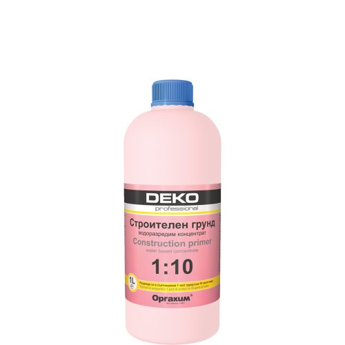 Грунд строителен водоразредим Deko – 1 л – Оргахим