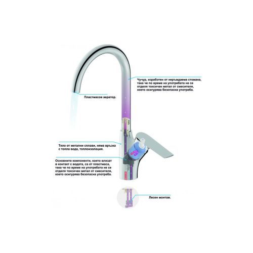 Смесител за кухня "Даниста Lead Free" - ICF7727198
