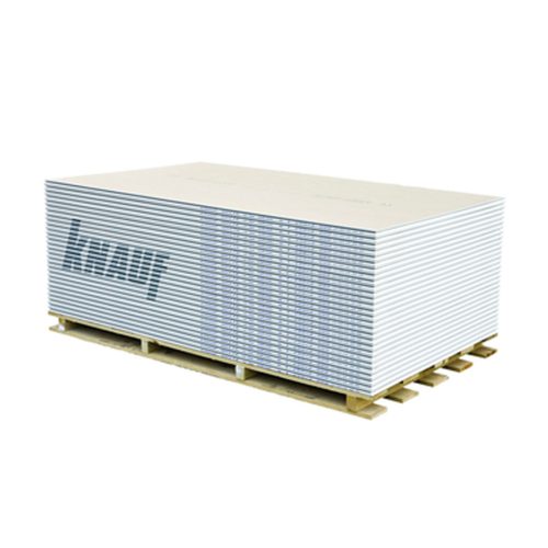 Гипсокартонена плоскост KNAUF (тип GKB, стандартна серия), 12.5 мм (1200×2600 мм) – 2.40 m² / ~22 кг (~9.2 kg/m²)
