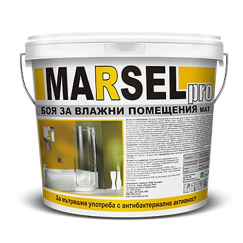Боя за влажни помещения 5 кг бяла MARSEL PRO