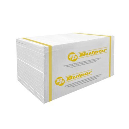 Топлоизолационна плоча от експандиран полистирен (EPS) Bulpor, 50 mm (1000×500 mm), λD = 0.038 W/mK, CS(10)70, TR100, клас E, плътност 13–15 kg/m³, 0.50 m²/плоча, 4.50 m²/пакет (9 бр.)