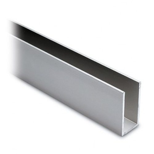 Пк профил алуминиев U 6 мм/ 2.10 м дълбок 110091