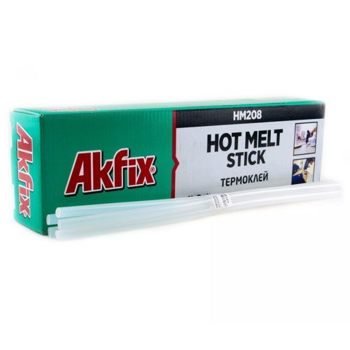 Силикон на Пръчки за Топло Лепене  ф8, 1kг-78бр, Безцветен Akfix HM208