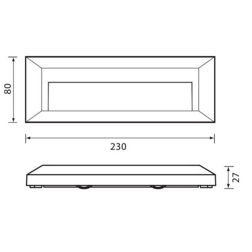 LED осветително тяло RINO RC3.5W LED-DR/GR 4000K 3666