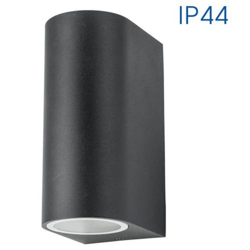 ФАСАДЕН АПЛИК ЛАМПА 230V Ч. КР. PORTO/R 2хGU10 BK IP44 004247