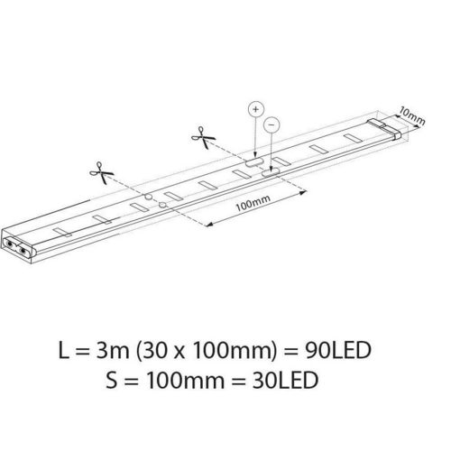 ЛЕНТА RGB + ЗАХРАНВАНЕ + КОНТРОЛЕР КОМПЛЕКТ ВИВА RGB BAGRA LED 30 SMD5050 - 3М SET 004496