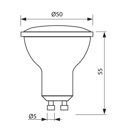 LED лампа VOL JDR 7w GU10 W 6400k 3711