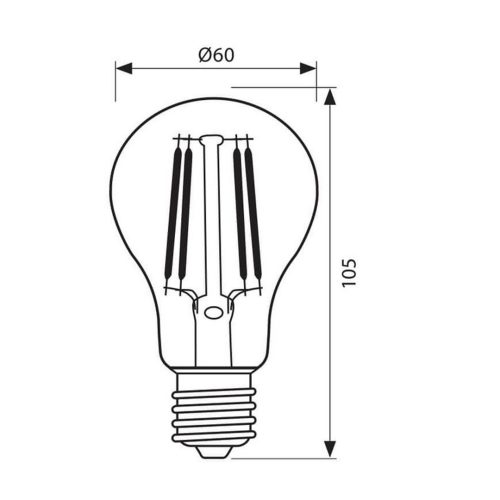 Крушка AFO60 LED 8w E27 WW VIV004089