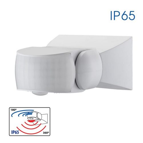 СЕНЗОР ЗА ДВИЖЕНИЕ ДВОЕН ИНФРАЧЕРВЕН БЯЛ IP65 NExO SR36 004339