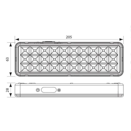 Аварийно тяло RACER LED-M 3w LI-LOV 3.7v 1000mah VIV004032