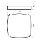 LED ПЛАФОНИЕРА СТУДЕНА СВЕТЛИНА IP54 BALI/S LED 16W CL 4000K 004148 1 0000012992.jpg