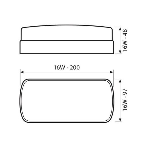 LED ПЛАФОНИЕРА СТУДЕНА СВЕТЛИНА 230V IP54 BALI/O LED 16W CL 4000K 004147