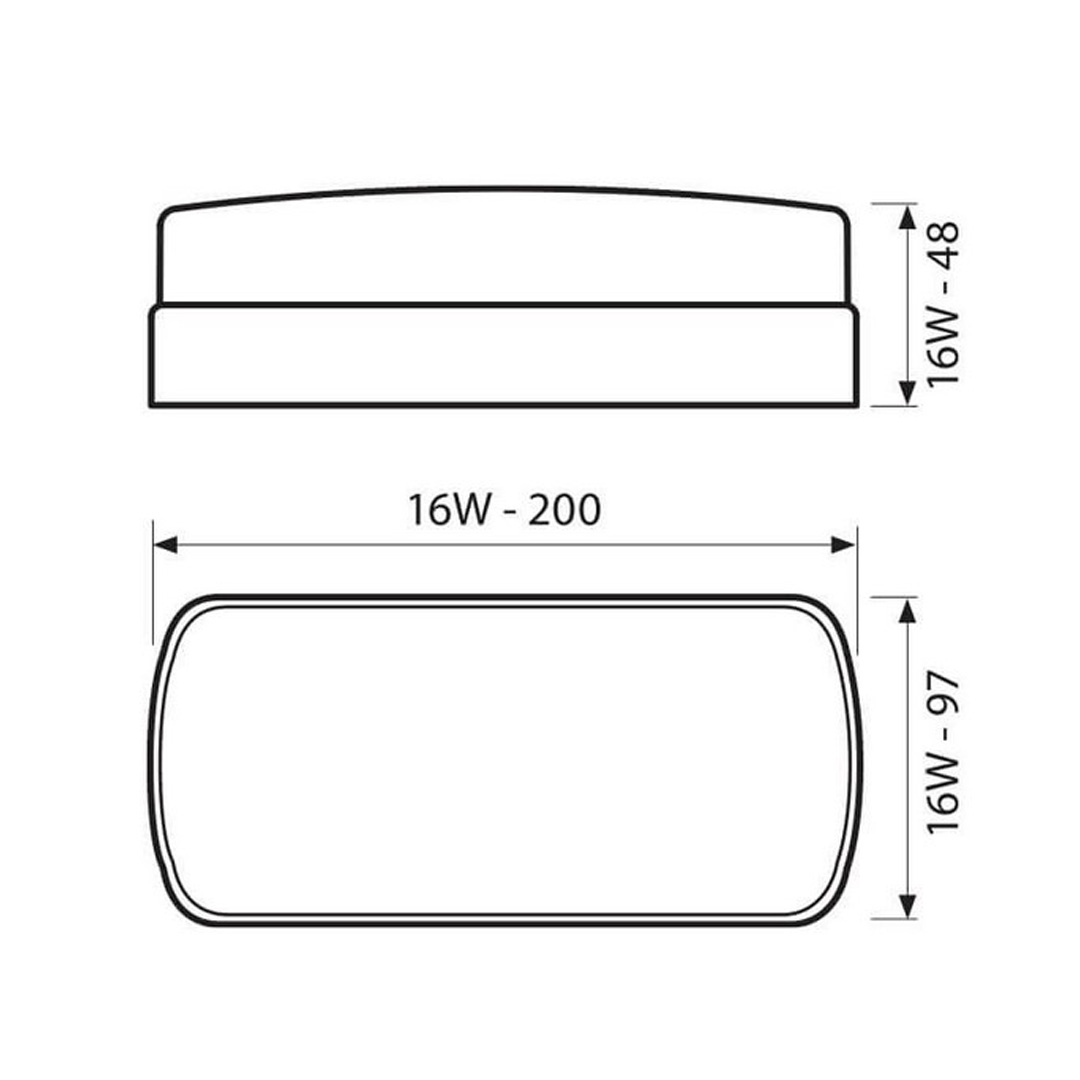 0000012996.jpg LED ПЛАФОНИЕРА СТУДЕНА СВЕТЛИНА 230V IP54 BALI/O LED 16W CL 4000K 004147