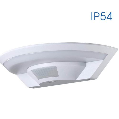 LED аплик със сензор за движение бял IP54 LUNAR LED 10w SR12 004338