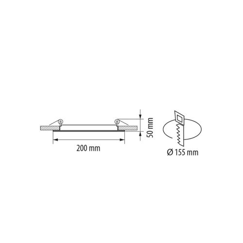 LED СТЪКЛЕН ПАНЕЛ ЗА ВГРАЖДАНЕ НЕУТРАЛНА 18W SMD 2835 LPRG1842 426767 СТОЖИ