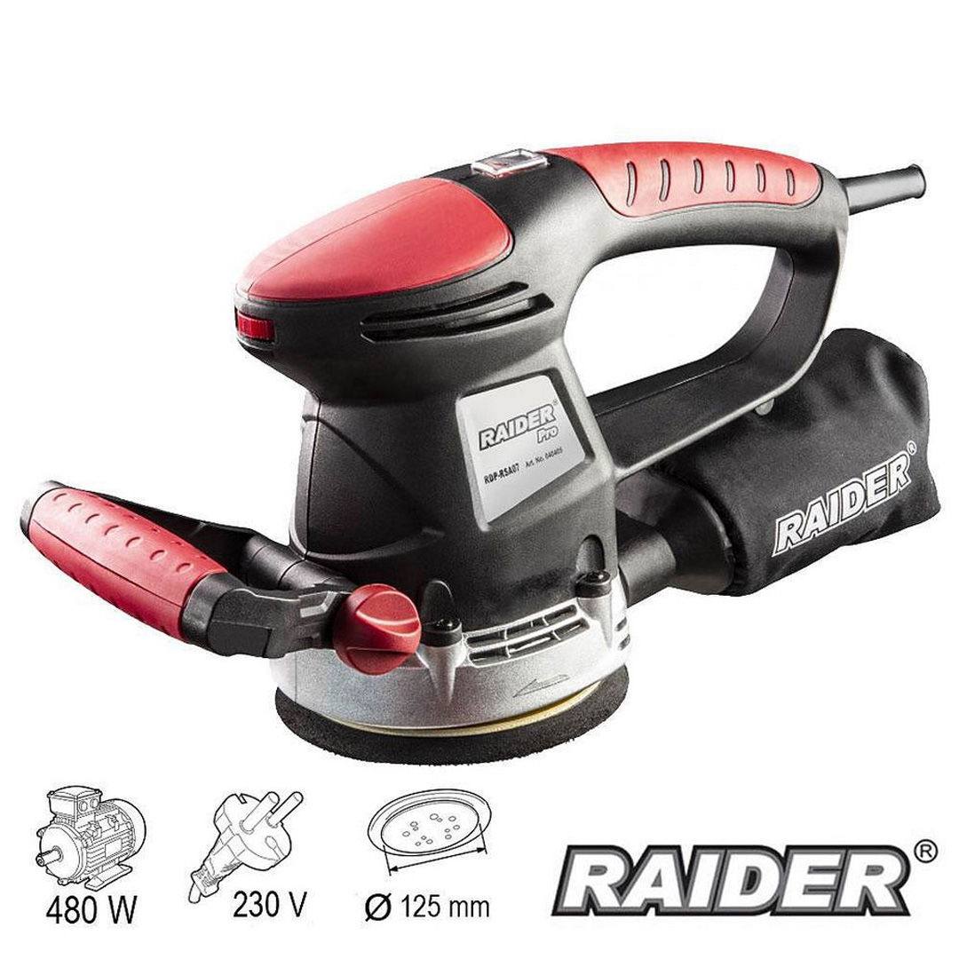 0000014073.jpg Ексцентършлайф Електрически Raider RDP-RSA07 Black edition, 480 W, 125 мм