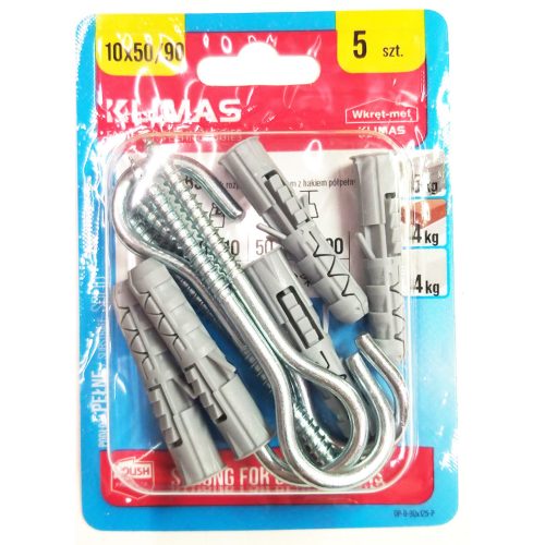 ДЮБЕЛ ЗА БЕТОН+С-КУКА 10х50/WM/BS-10 191421050-1