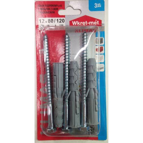 ДЮБЕЛ ЗА БЕТОН+ВИНТ Ш-Н/WM/BK-12х120 1912212120-1 БЛ.