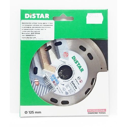 Дзп диамантен диск 1a 1r ф125x1.1x8x22.23mm ESTHETE 11115421010