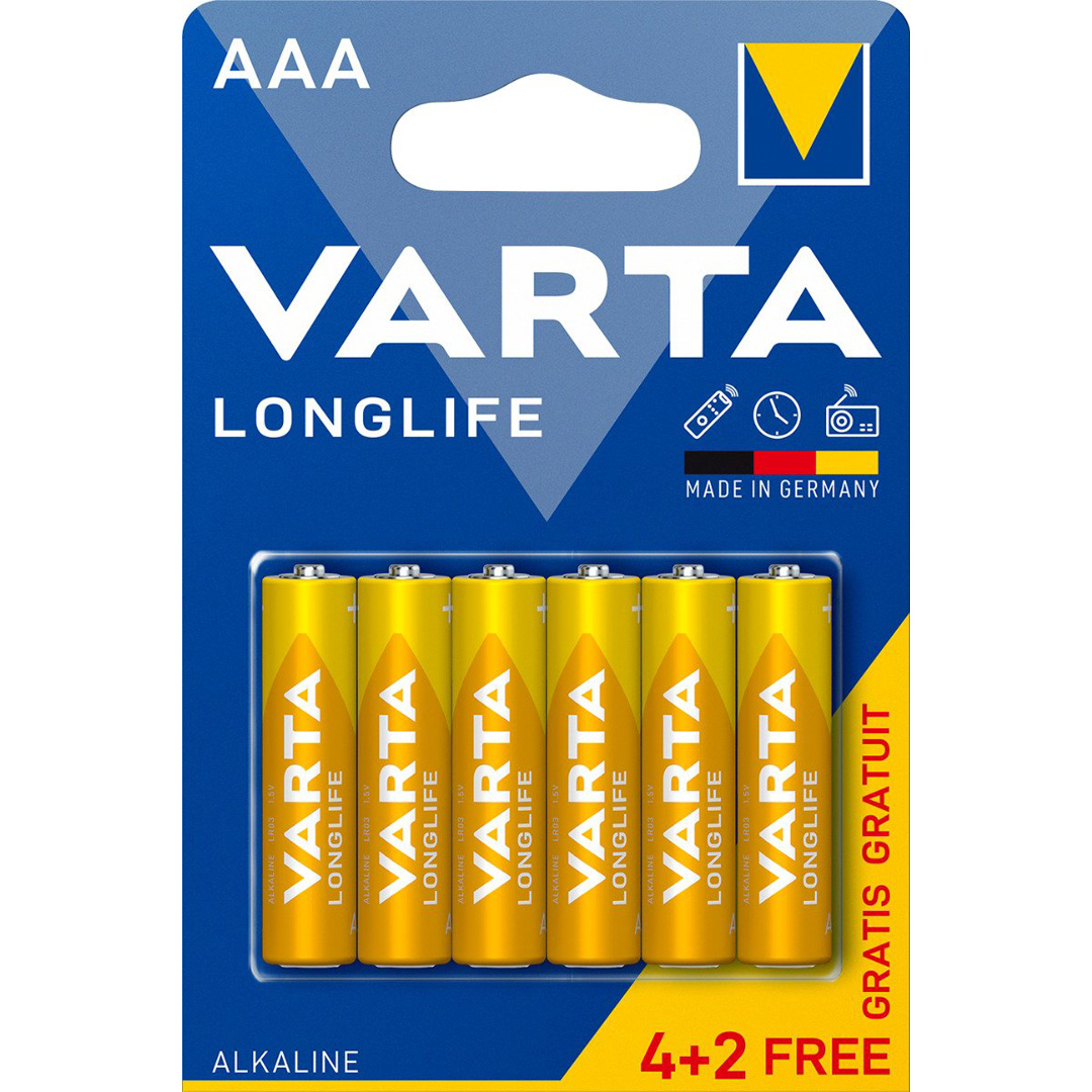 0000014623.jpg Батерия VARTA LONGLIFE алкална ААА 4+2БР *35306 070325