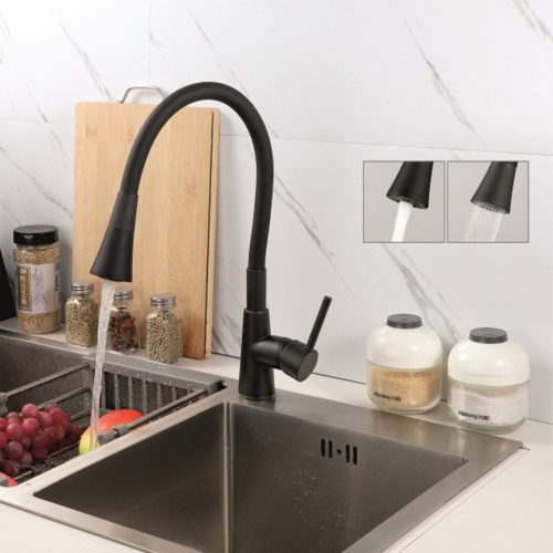 КЕР HAVANA BLACK СМЕСИТЕЛ ЗА КУХНЯ 7108223 ЧЕРЕН МАТ