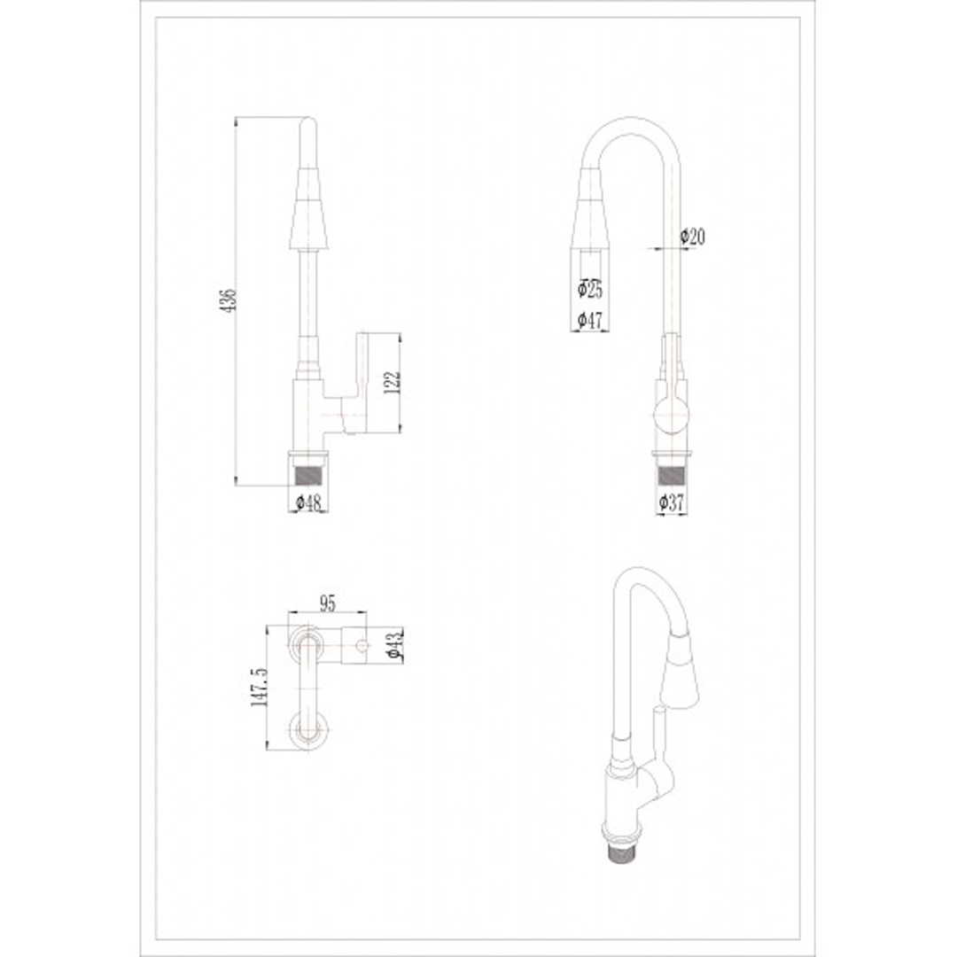 0000015487.jpg КЕР HAVANA BLACK СМЕСИТЕЛ ЗА КУХНЯ 7108223 ЧЕРЕН МАТ