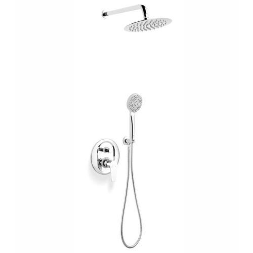 Душ Система с Кръгла Пита Инокс BAG7P - SET1-S 900009841