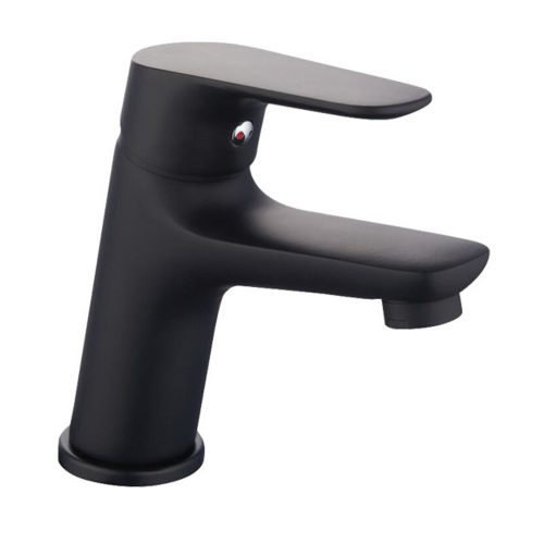 Смесител стоящ за умивалник капри черен Forma Vita 10229B