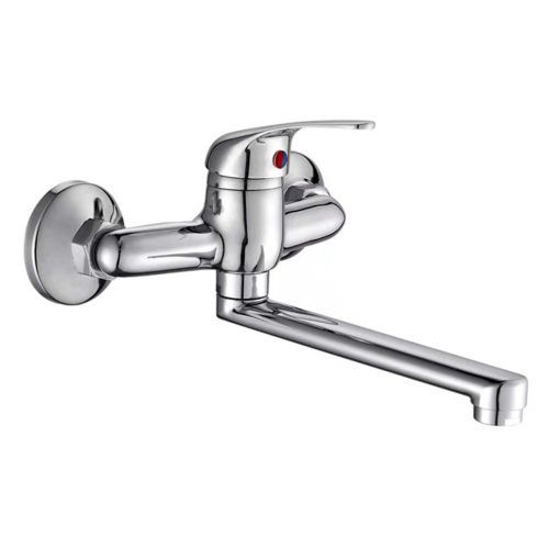 Стенен смесител за кухня с дълъг чучур Forma Vita Crystal 80016