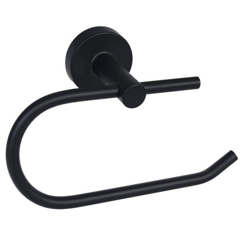 Стойка за тоалетна хартия с капак черно For You BF