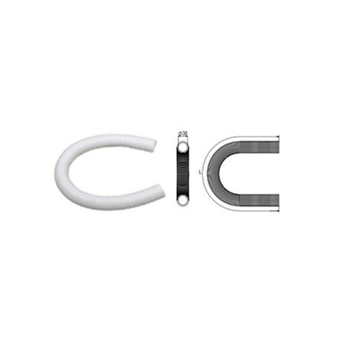 Маркуч ф38 pvc w бял 00664