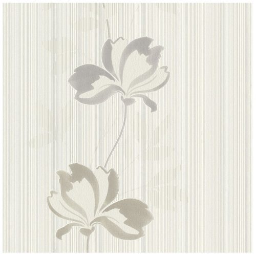 Тонибад Тапет Сиви Цветя Крем 102808216