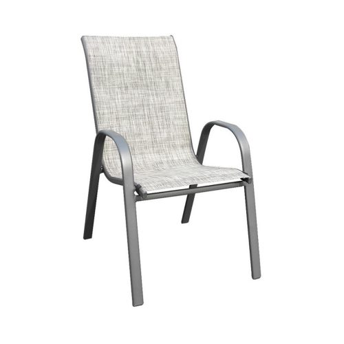 Стол стомана / текстилен 54х70х92 сив /995802 Брико