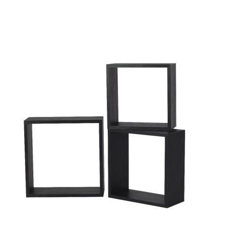 Кубове Комплект 3 Бр Черен Дъб / 988528