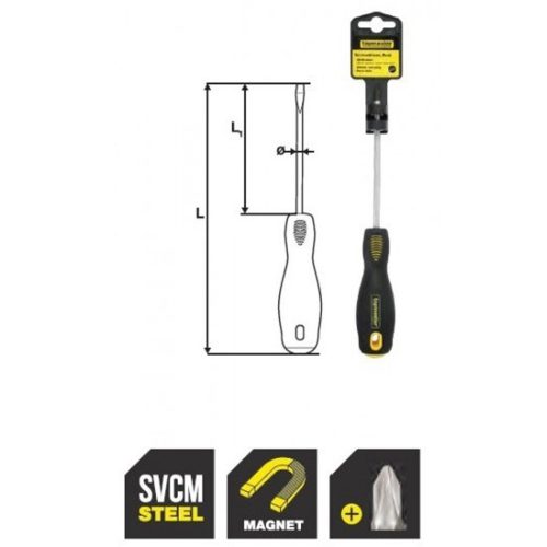 Отвертка кръстата Ph3 х 200mm SVCM Topmaster Professional TMP 221590