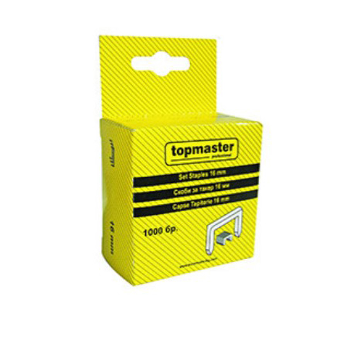 0000017328.jpg Скоби за такер 8mm / кутия 1000бр Topmaster Professional ТМР 511320