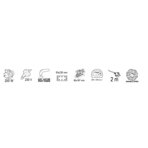 Виброшлайф 200W RAIDER RDP-SA22