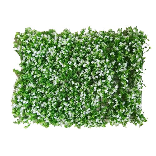 Изкуствена Трева За Стена 40x60см  DIY-AP-19 Ситно бяло
