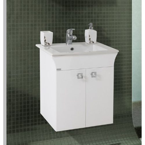 Шкаф За Баня Долен Ред Линеа 55 Pvc Окачен 2 Врати