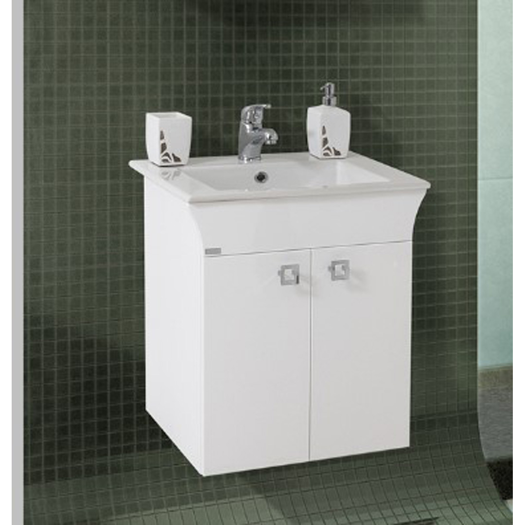 0000018724.jpg Шкаф За Баня Долен Ред Линеа 55 Pvc Окачен 2 Врати