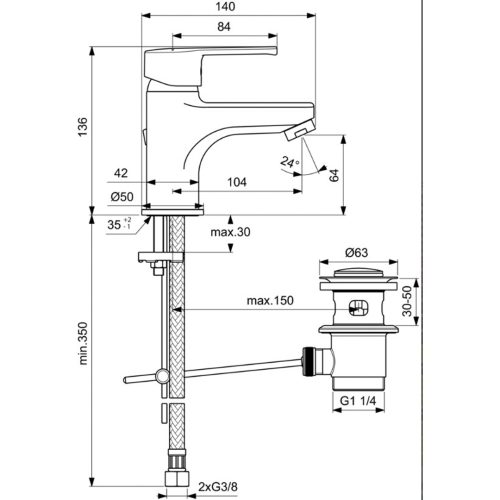 Промо комплект смесители VIDIMA CALISTA 3 в 1 B1435AA